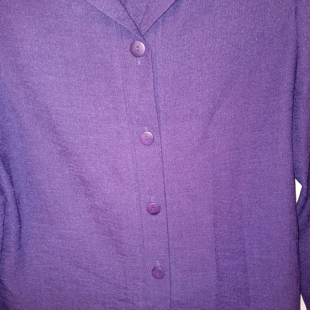 Draper's‎ & Damon's Skirt Set Size 14 Purple 3 Piece Longsleeve Shortsleeve F2